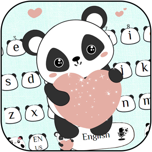 Süße Panda Anime Tastatur