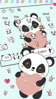 Cute Panda Anime Keyboard syot layar 2