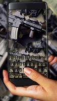 Army Gun Keyboard Affiche