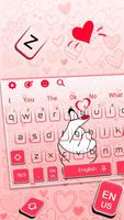 Cute Love Heart Keyboard capture d'écran 1