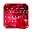Beau clavier rose rouge