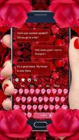 Beautiful Rose Petal Keyboard постер