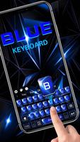 Blue Classic Keyboard Affiche