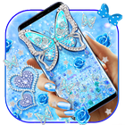 Blue Butterfly Gravity Keyboard icône