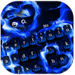 Blue Flame Love Heart Keyboard