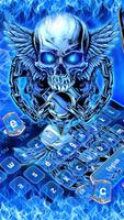 Flame Skull Keyboard Theme poster