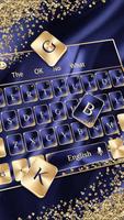 Blue Gold Luxury Keyboard capture d'écran 1