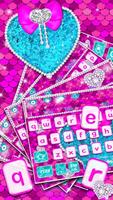 Glitter Sequin Keyboard poster