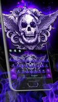 Blue Grim Reaper Keyboard poster