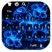 Blue Ice Fire Flower Keyboard