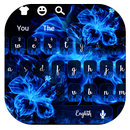 Blue Ice Fire Flower Keyboard APK