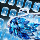 Blue Diamond Swan Keyboard icon