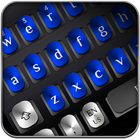 Cool Blue Metal Keyboard ikon