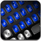 Cool Blue Metal Keyboard ikona