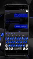 Kühle blaue Metalltastatur Screenshot 2