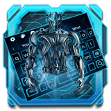Neon Robot Keyboard icon