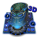 APK 3D Blue Predator Keyboard Theme
