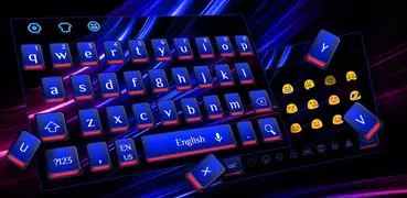 Cool Blue Red Light Keyboard