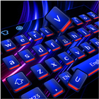 Cool Blue Red Light Keyboard ikona