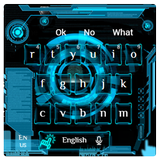 Blue Science Technology Keyboard icon