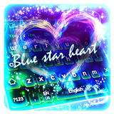 Blue Star Heart Keyboard icon