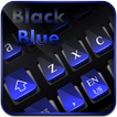 Coole schwarze blaue Tastatur