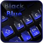 Teclado azul preto legal ícone