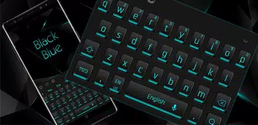 Schwarz-Blaulicht-Tastatur