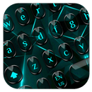 Clavier Lumière Bleu Noir APK