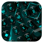 Черный синий свет клавиатура иконка