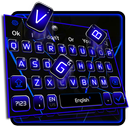 Black Blue Business Keyboard Theme APK