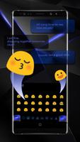 Black Blue Keyboard poster