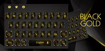 Cool Black Gold Keyboard