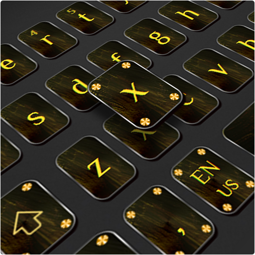 Cool Black Gold Keyboard