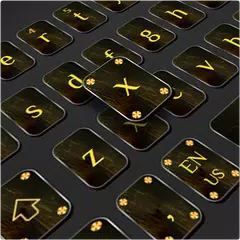 Cool Black Gold Keyboard APK download