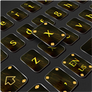 Cool Black Gold Keyboard aplikacja