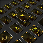 ikon Cool Black Gold Keyboard