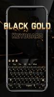Black Gold Keyboard الملصق