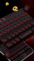 Black Red Business Keyboard Affiche
