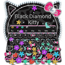 Black Diamond Kitty Gravity Keyboard Theme APK