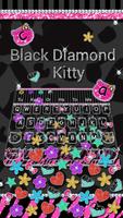Black Diamond Kitty Gravity Keyboard Theme screenshot 1
