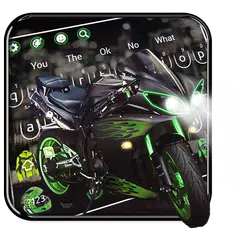 Black Motorbike Keyboard Theme