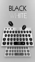 Simple Black White Keyboard screenshot 1