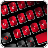 Schwarz Rot Tastatur Zeichen