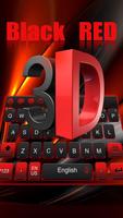 Clavier rouge noir 3D capture d'écran 1