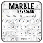 Black White Marble Keyboard Theme icon