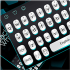 Black White Light Keyboard icono