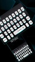 Black White Light Keyboard ポスター