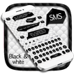لوحة المفاتيح SMS أسود أبيض