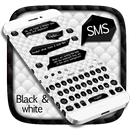 SMS Black White Keyboard APK